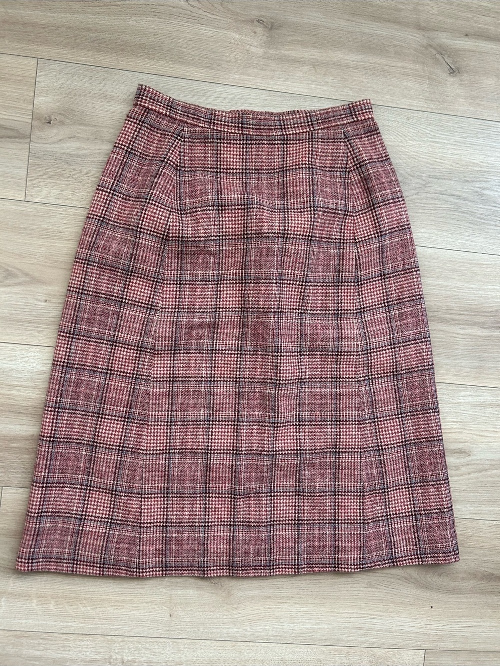 Vintage Pendleton Pink Plaid Pencil Skirt